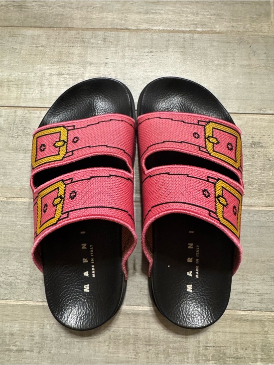 Marni Shoes - Marni Trompe L’oiel sandal slides
